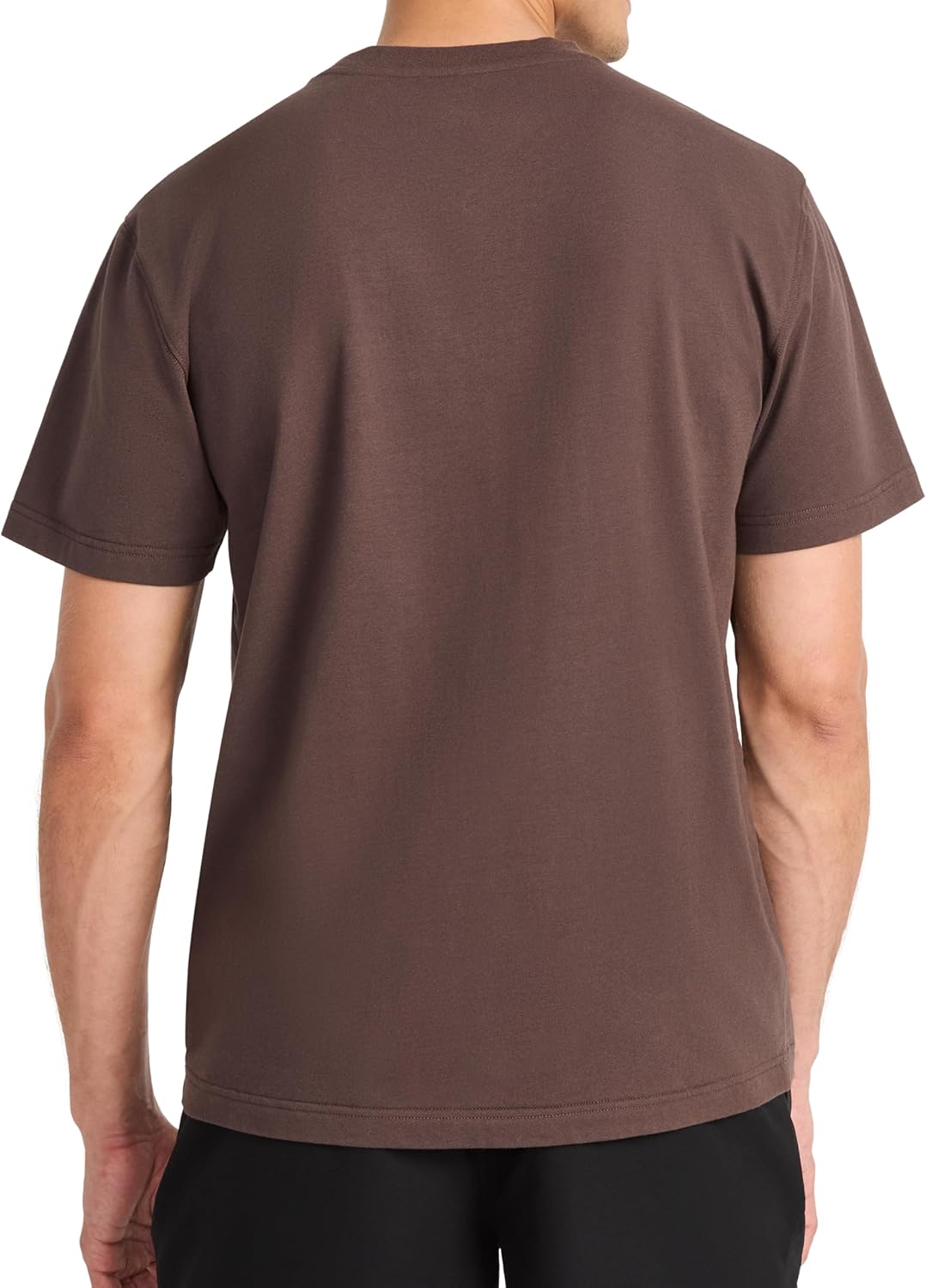 Reebok Mens Short Sleeve Crewneck Embroidered T-Shirt, Standard Fit, Lightweight Stretch Cotton Fabric - Image 2