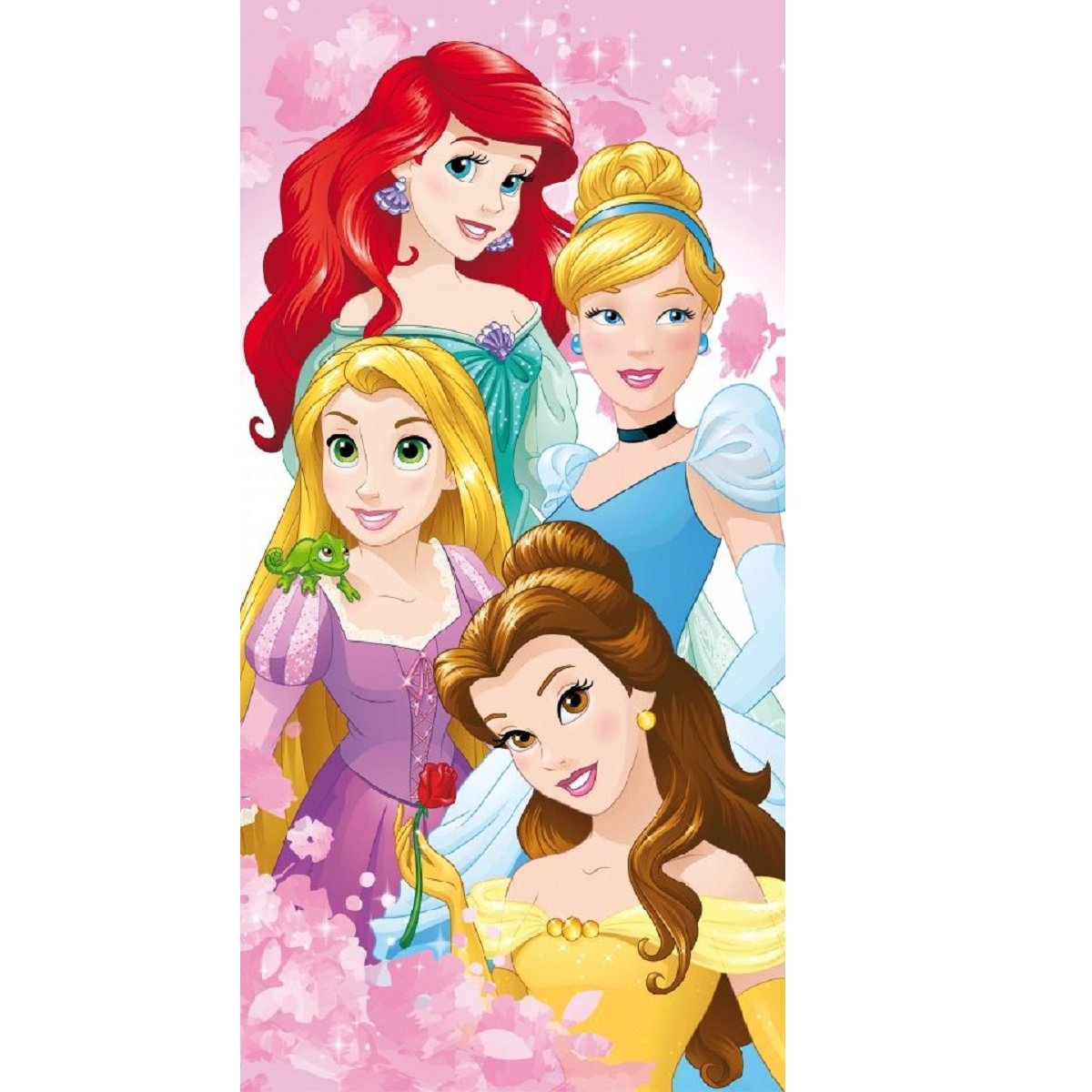 Jerry Fabrics Disney Princess Character Kids Swimming Beach and Bath Towels, Pink, 70 x 140 cm