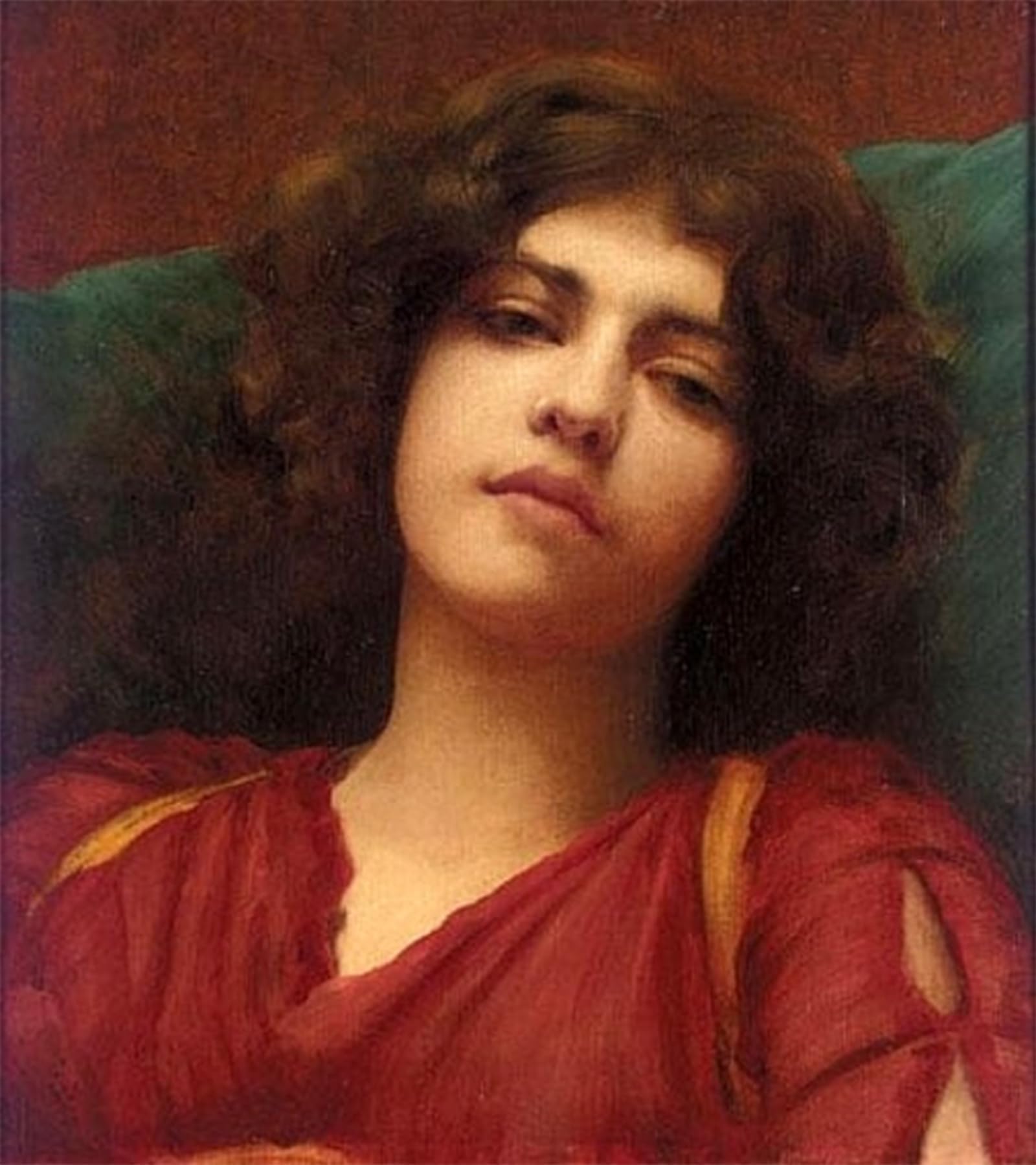 SERENDIPITP Aesthetic Poster Photo Wall Print Retro Picture Study for 'rêverie' by John William Godward Modern Wall Artwork for Home Decor 60x90cm