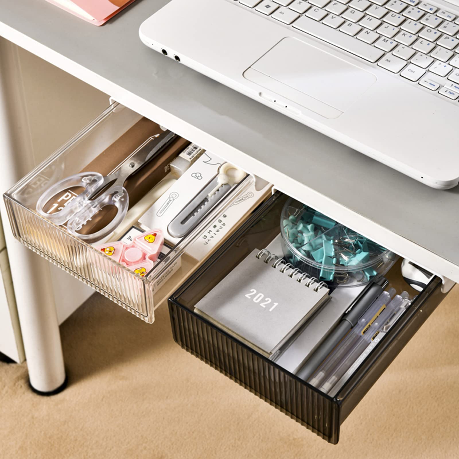 Buy Under Desk Drawer,Acrylic Desk Accessories and Workspace Organizers