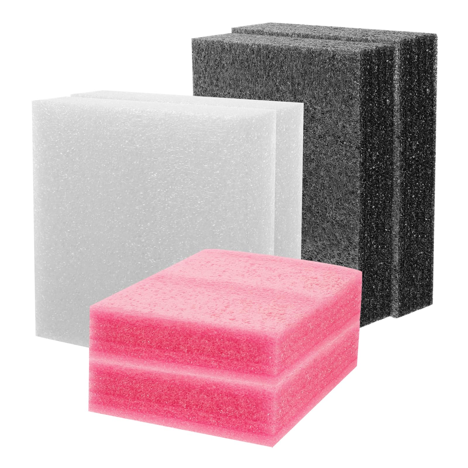 NUOBESTY 6pcs Dense Foam Needle Mats Wool Felting Foam Pads for Crafting Poking Non-Slip Work Surface Accessories