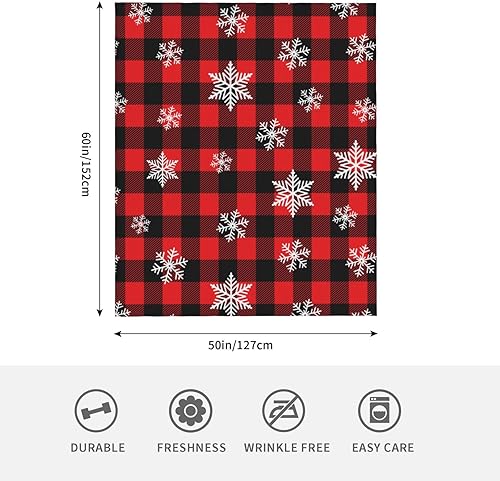 Miniatura 2 de Manta de Navidad mullida y cálida para ropa de cama de invierno, manta de franela suave, 50 x 60 pulgadas