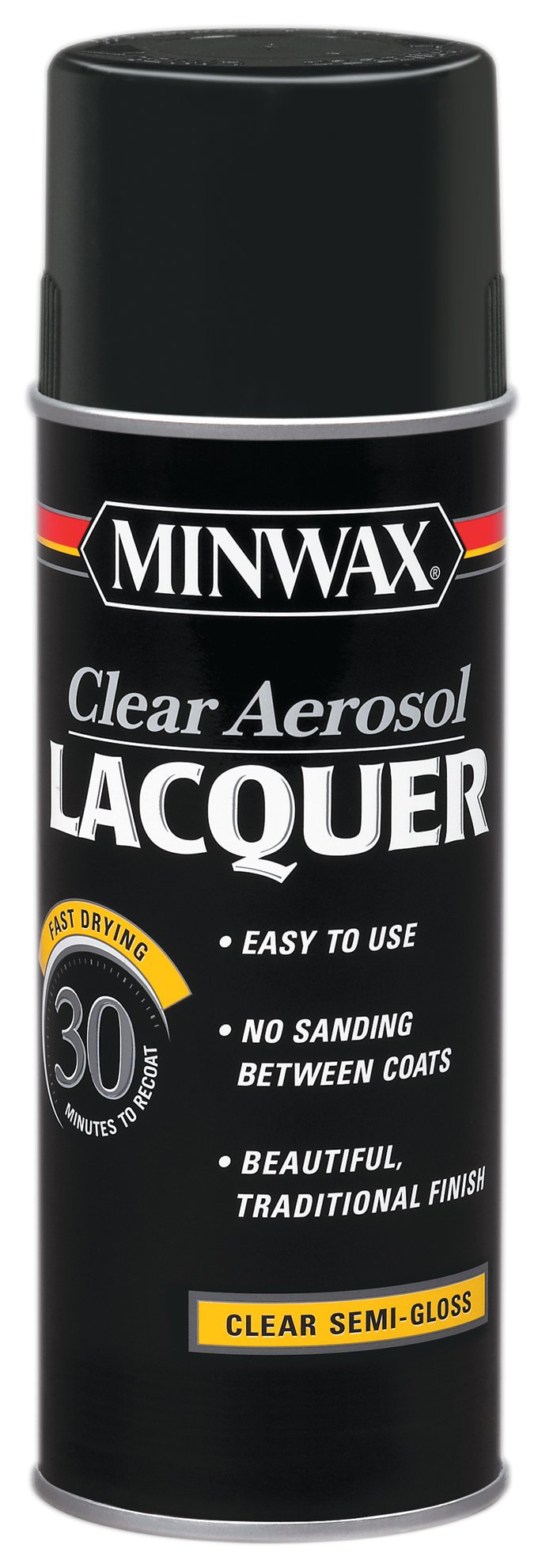 Minwax12.25 Oz Clear Brushing Lacquer Spray Semi-Gloss [Set of 6]