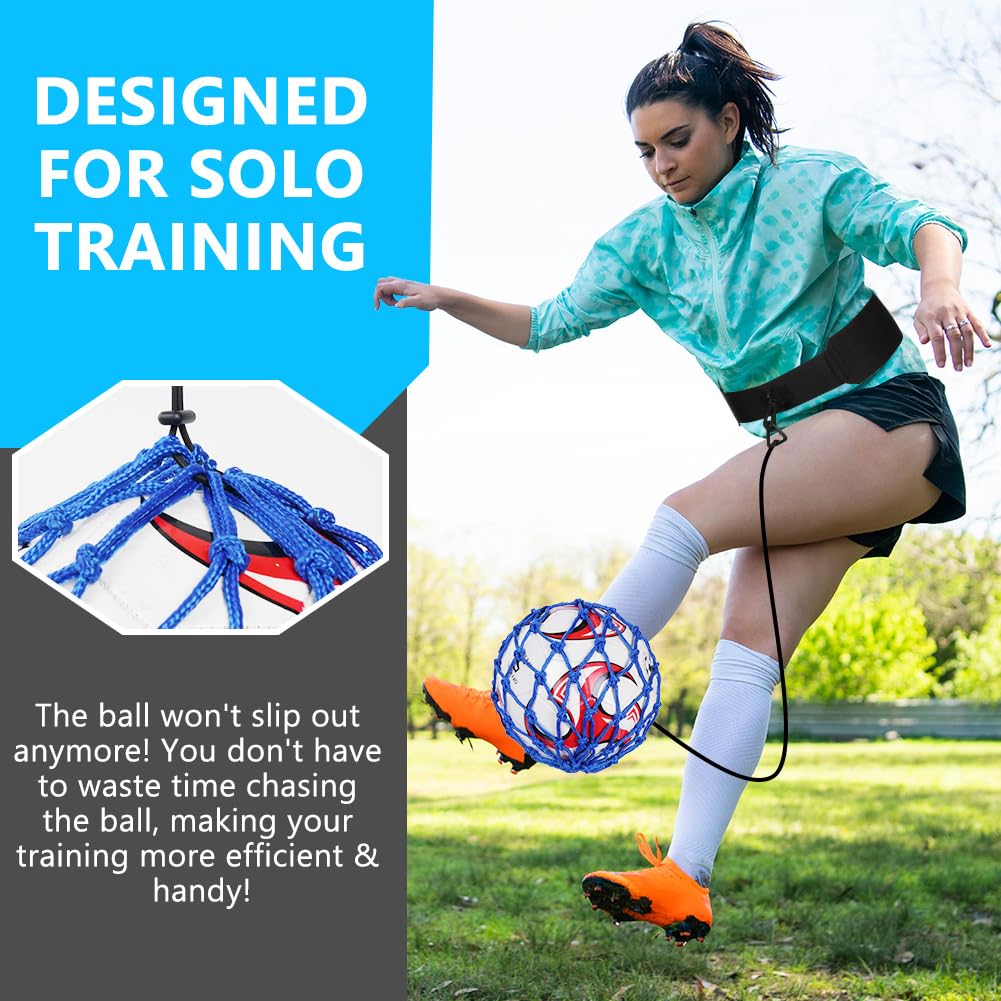 Allenatore Calcio Ainiv Con Corda Elastica - Trainer Per Tiri, Passaggi, Abilità, Taglie 3-4-5 - Foto 10