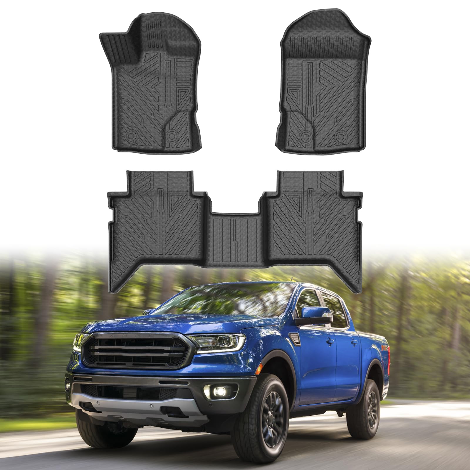 Mixsuper Ford Ranger Floor Mats (Supercrew)
