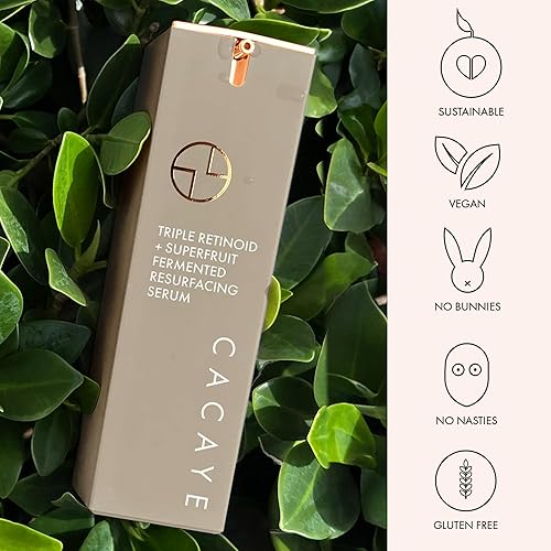 Miniatura 6 de CACAYE Triple Retinoide Superfruit - Suero facial rejuvenecedor de 1 oz, alternativa natural al retinol que reduce las líneas finas, la hinchazón y