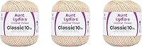 Vista 25 de Aunt Lydia Fashion Crochet blanco – 3 unidades de 150y/449.5 ft – Algodón – Calibre 3 – Crochet