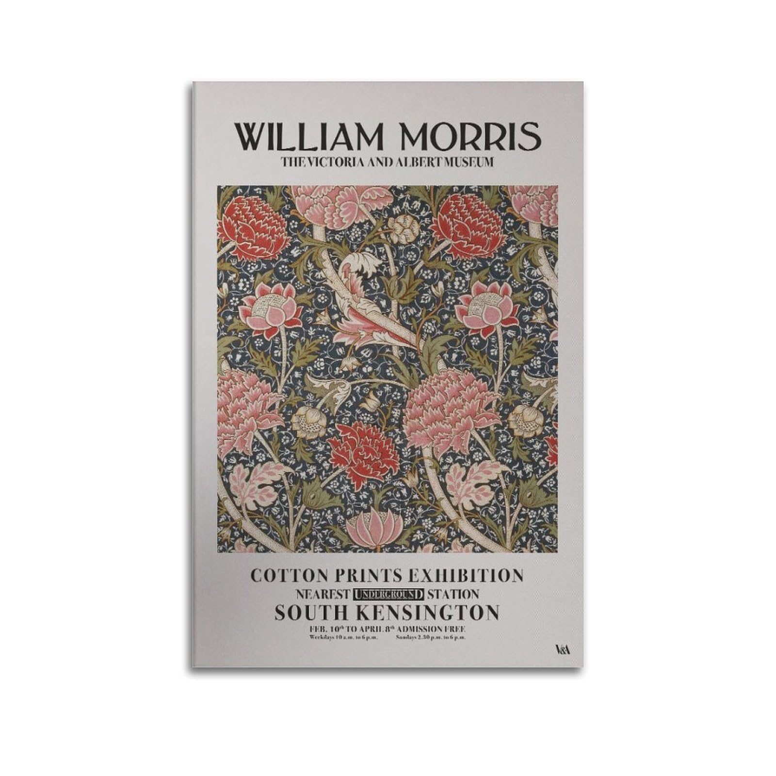 xiaoxiaoshen William Morris Exhibition Set, Nouveau4 Canvas Poster Wall Art Prints Room Aesthetic Murals Bedroom And Living Decorations 24x36inch(60x90cm)