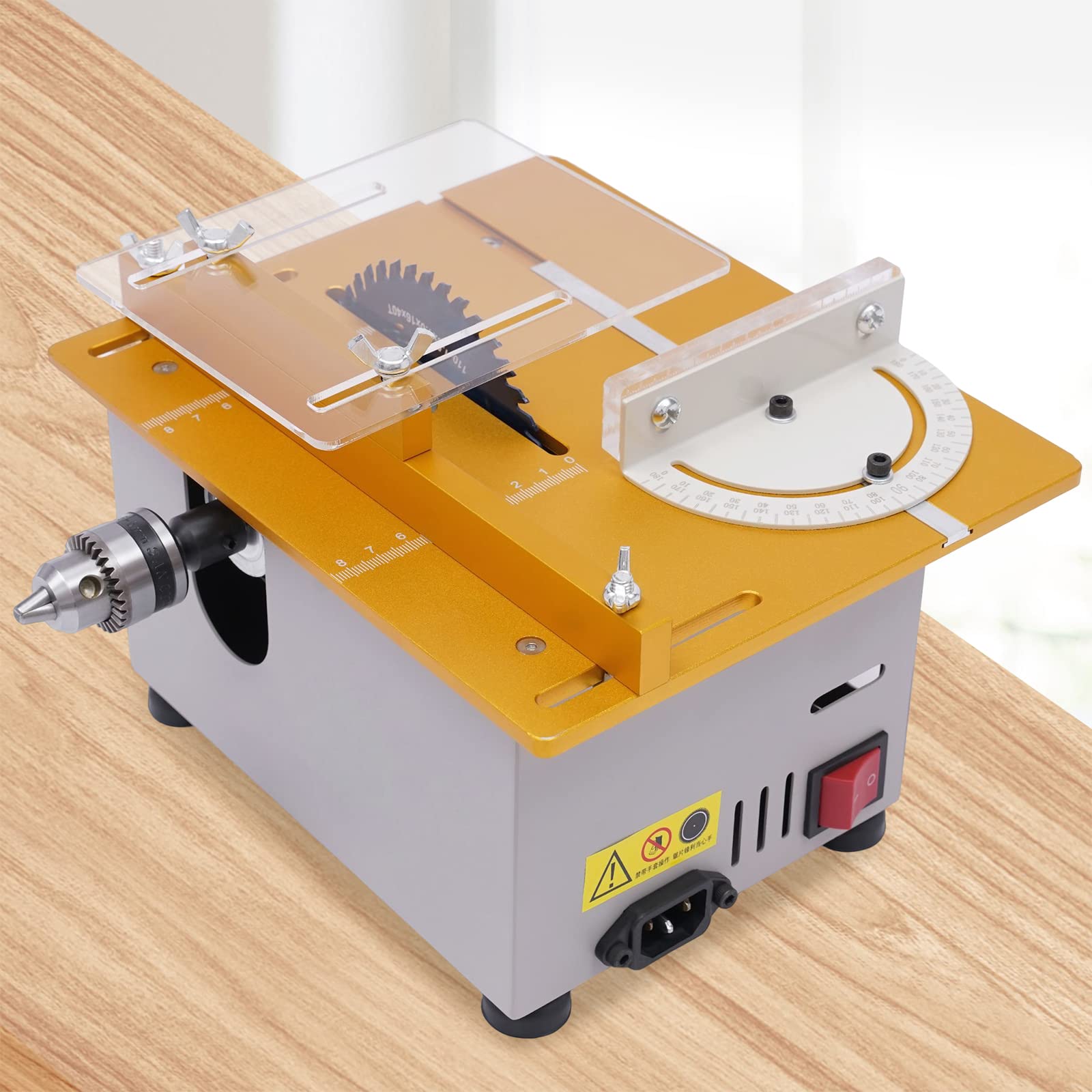 Mini sega circolare professionale da 300 W, lama per sega circolare sollevabile multifunzione, con mitra, per taglio, lucidatura, intaglio, punzonatura, metallo, giada plastica