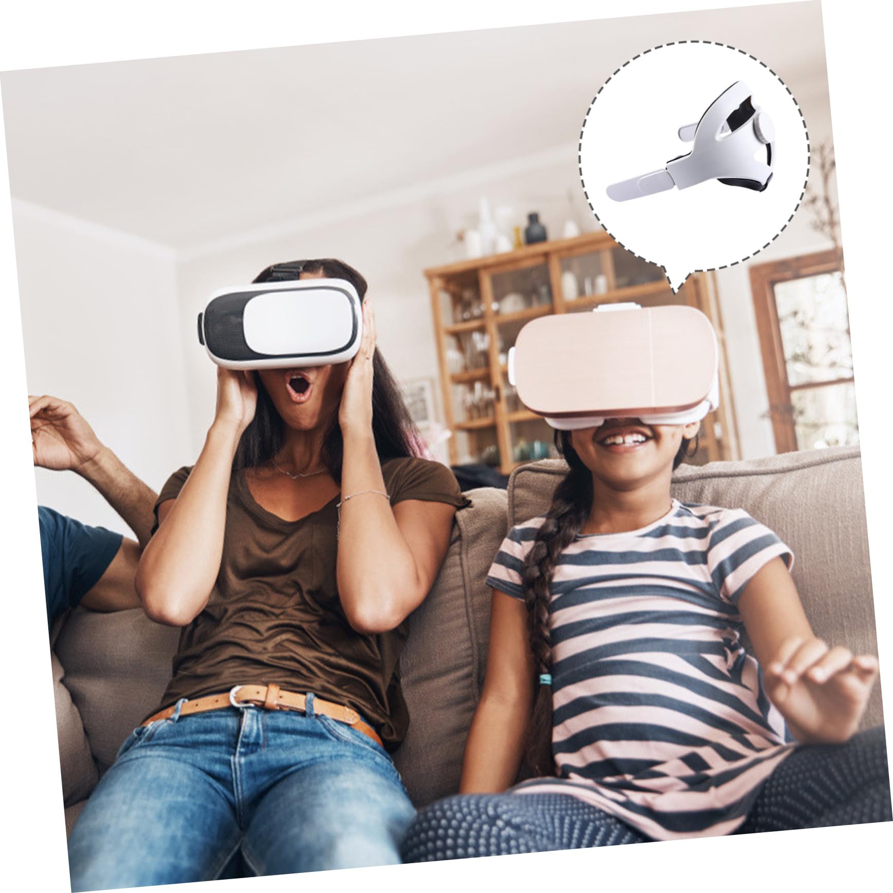 Verstellbares Vr Kopfband mit Drehknopf Komfortables Ersatzstirnband mit Kopfpolster Kompatibel mit Quest 2 Vr Headset Ausgewogene Gewichtsverteilung für Längeren