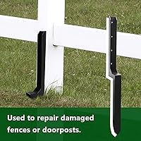 Vista 3 de CNQLIS Kit de reparación de postes de valla de acero resistente, ángulo ajustable, fijación rápida y fácil para postes de valla de madera