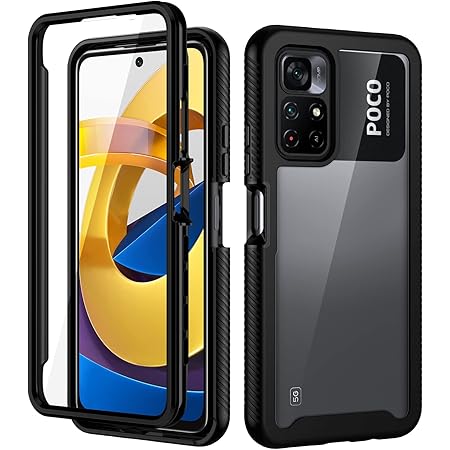 Wuzixi Cover per Xiaomi Poco M4 PRO 5G. Design della Manica in Silicone Morbido e Sottile, Antiurto, Custodia per Xiaomi Poco M4 PRO 5G.Nero