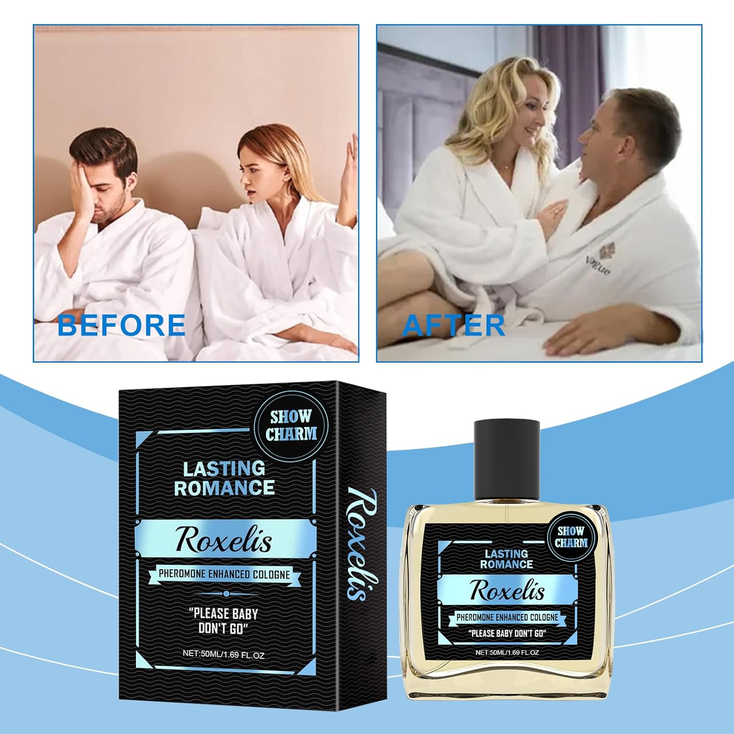 AMALIA Lasting Romance Pheromone Enhanced Cologne, 1.69 FL OZ, Long-Lasting Fresh Fragrance