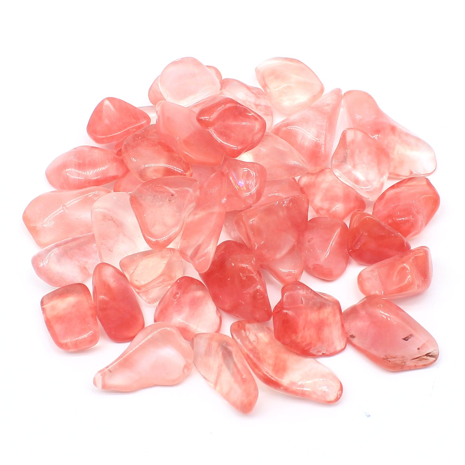 JARTC 1 OZ Garnet Small Tumbled Chips Crushed Stone Healing Reiki Crystal Jewelry Making Home Decoration Aquarium Décor Gravel — view 9