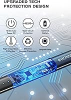 Vista 6 de Encendedor eléctrico con bloqueo de seguridad USB recargable a prueba de viento y sin llama de arco de plasma para rellenos de cestas de Pascua