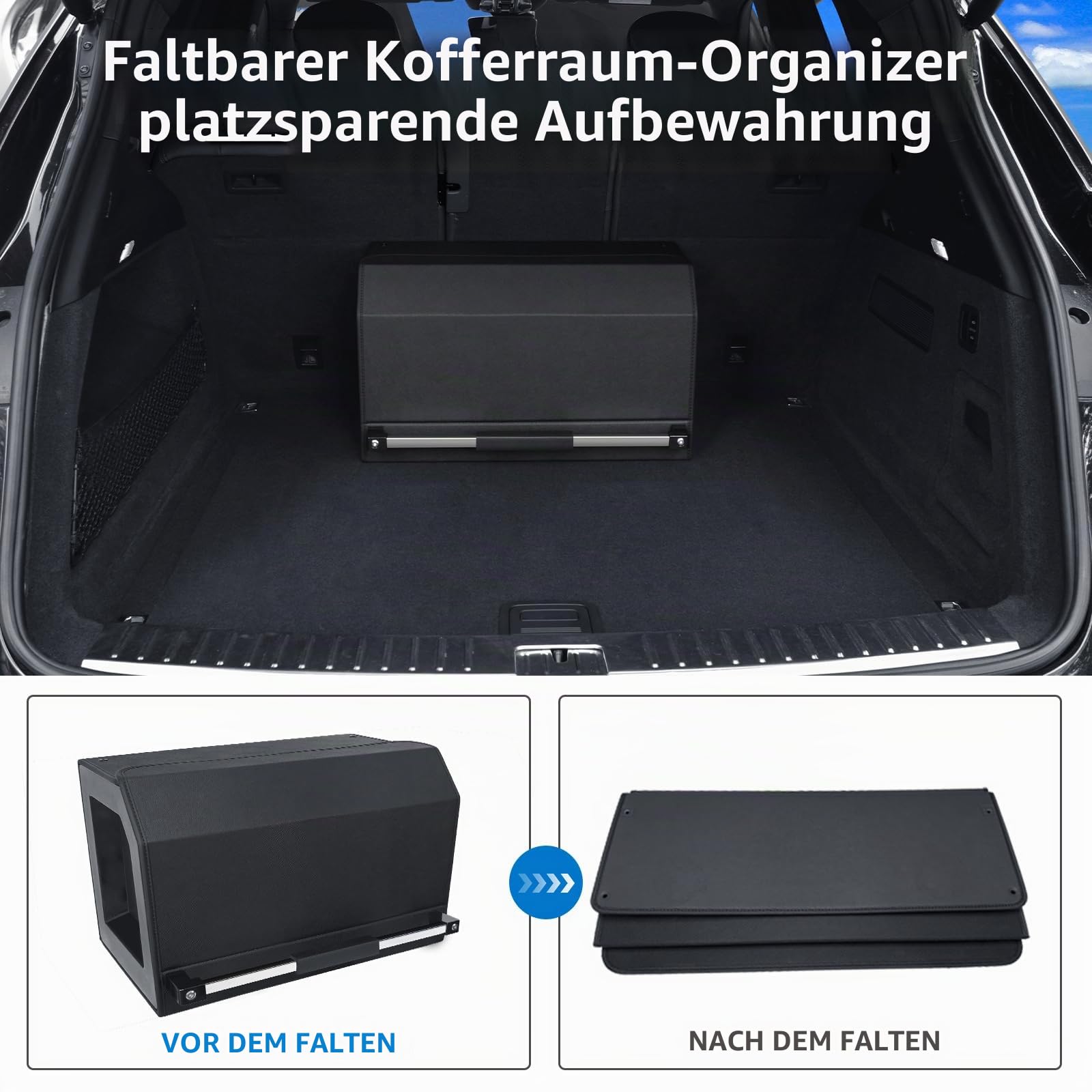 Magnetische Gepäckaufbewahrungstasche Deckel zur Aufbewahrung im Kofferraum