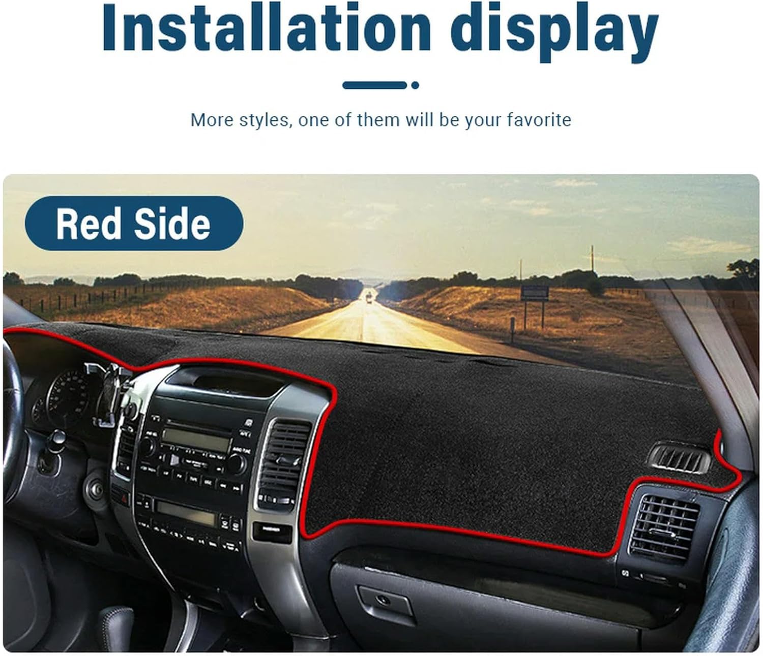 ランドクルーザー プラド J120 FJ120 LC120 2003-2009 車用ダッシュボードカバー サンシェード 遮光マット