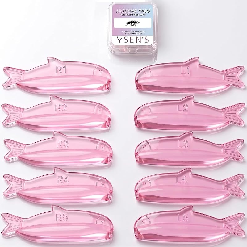 Ysen's Pads de Silicone Autoadesivos para Curvatura de Cílios, 10 unidades / 5 pares