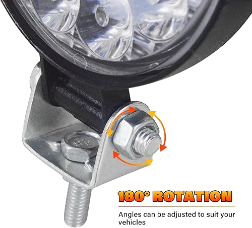 Miniatura 5 de SKYWORLD 2 cápsulas redondas de barra de luz, 3.2 pulgadas, 42 W, mini luces antiniebla para conducción todoterreno, lámpara de trabajo de 12 V 24 V