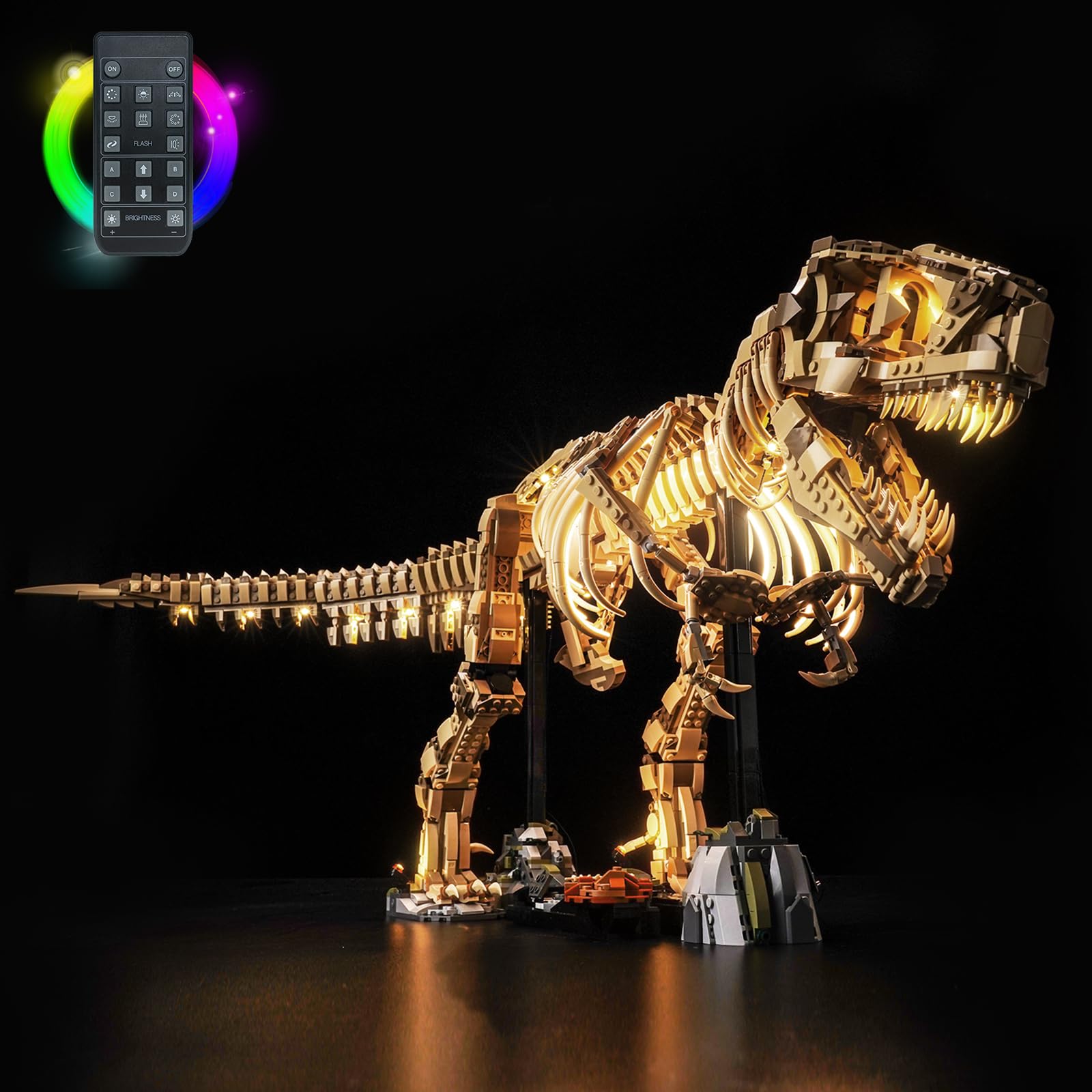 LocoLee Light kit Compatible with Lego 76968 Dinosaur Fossils: Tyrannosaurus rex - No Model Only Light, LED Lighting Accessories Compatible with Lego