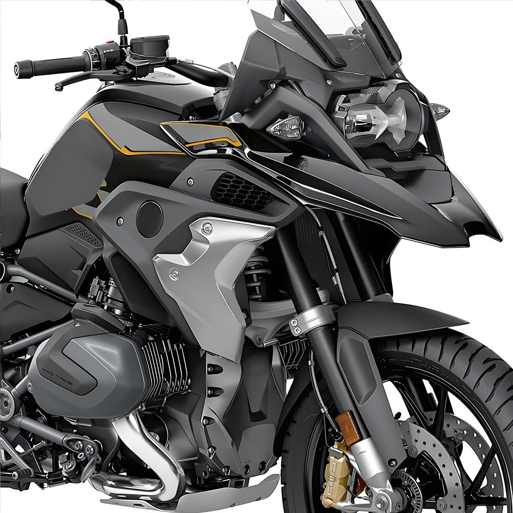 Płyta ochronna zbiornika Pasuje do R1250GS 2018-2023 akcesoria do skorup motocykla lewa i prawa strona osłony chłodnicy.(Watermark)