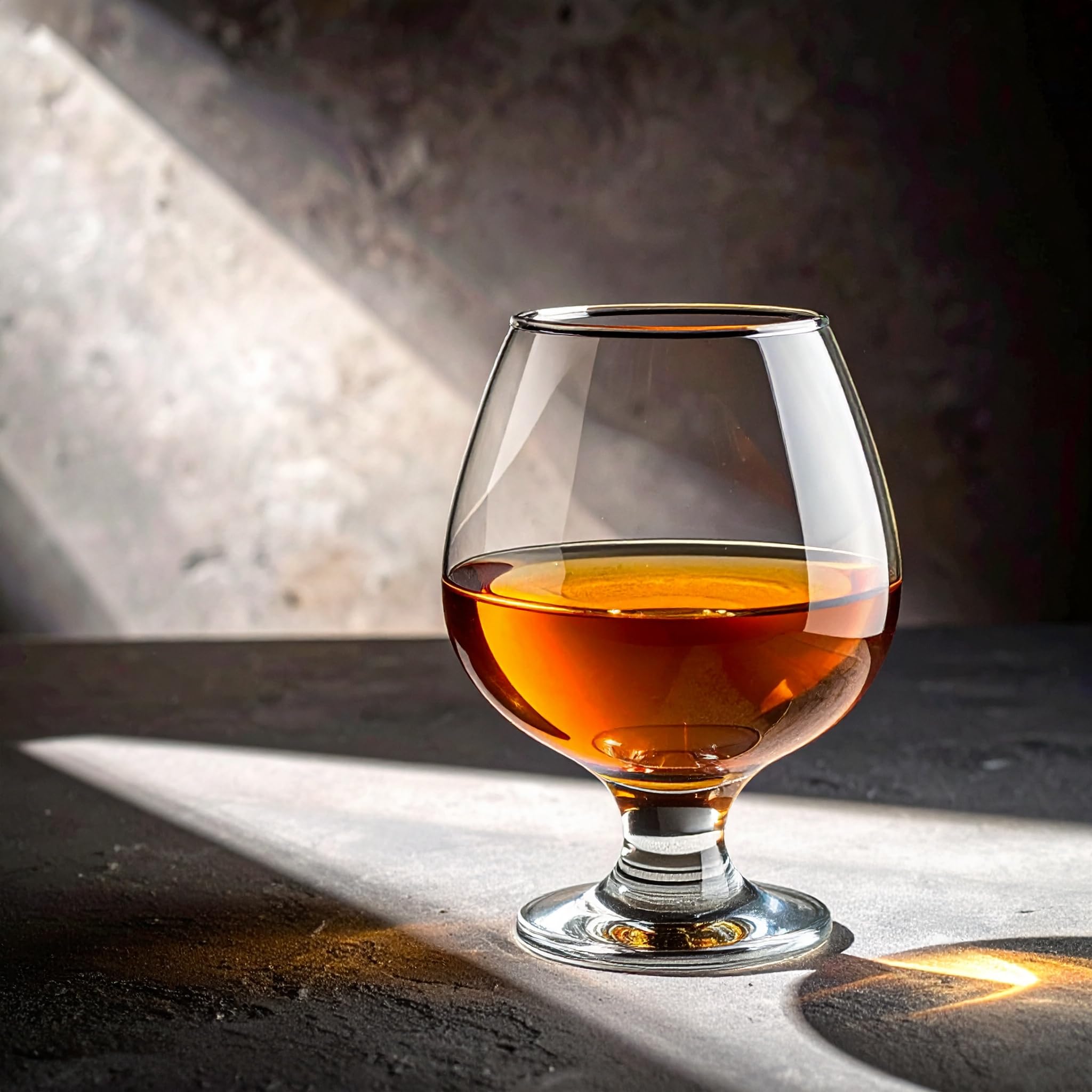 Glasmark KROSNO, Zestaw 6szt. Kieliszków do Koniaku, Brandy, Bourbon, Snifter, 350ml, Wysoki Połysk, Idealne do Domu, Restauracji i Na Przyjęcia