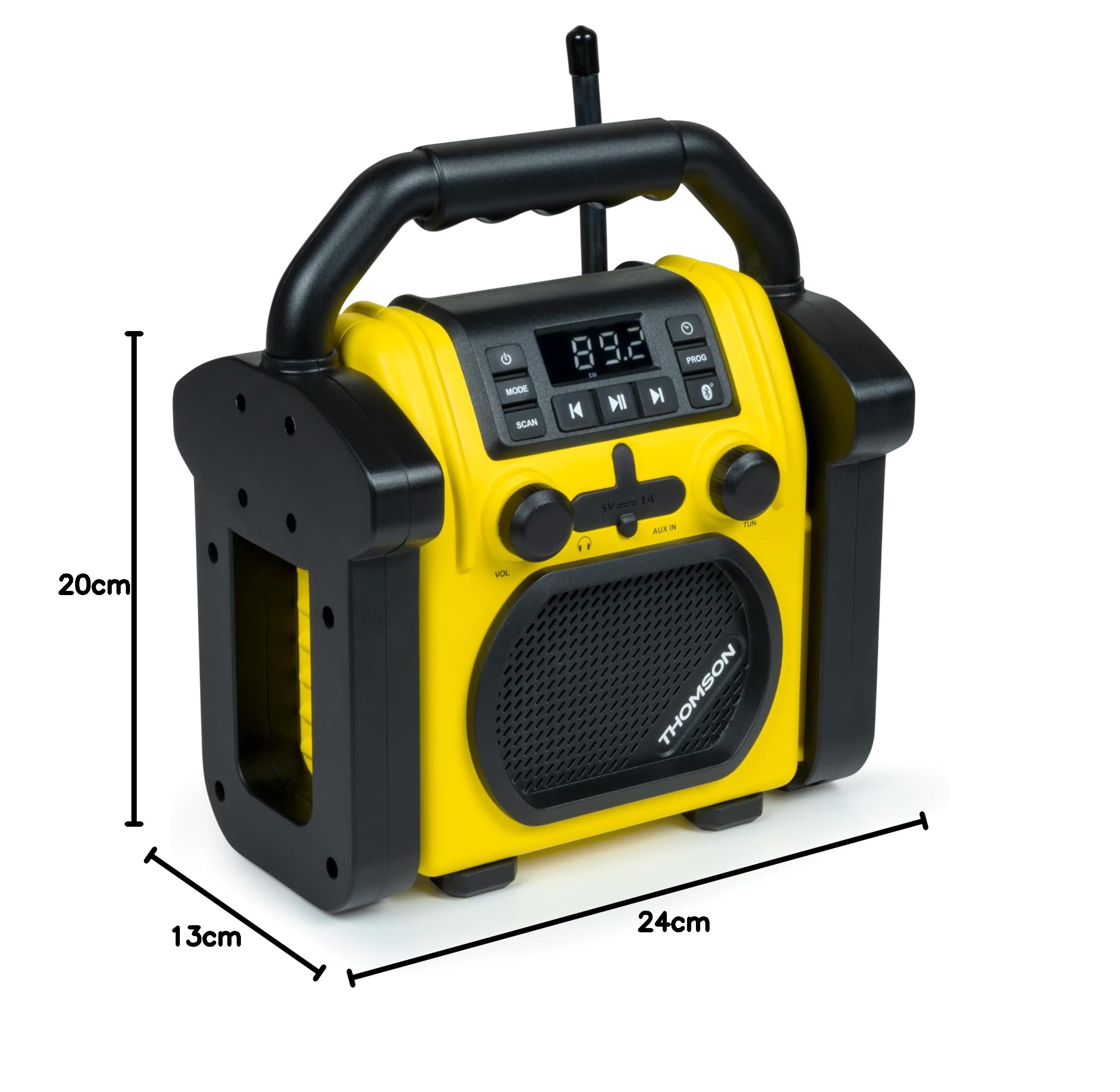 Radio et Enceinte de Chantier,Bluetooth, Radio FM, AUX in, 30 Watts Thomson (WKR50BT)