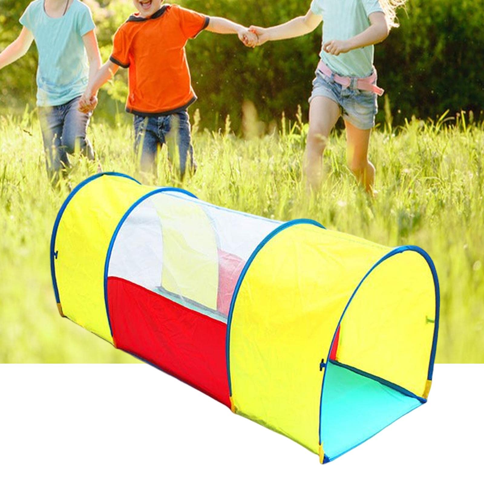 Atmungsaktives Spielzelt, Bunter Krabbeltunnel, Bogentunnel für Kleinkinder