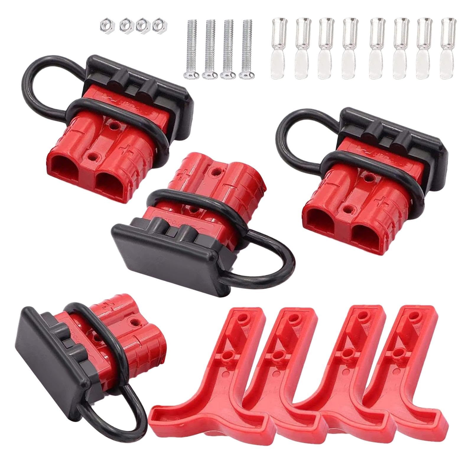 Attacco rapido per verricello, connettore per batteria a sgancio rapido, 50 Ampere, cavo a taglio rapido, da 6 a 12 gauge – 12 – 36 V, set di recupero connettore rapido per