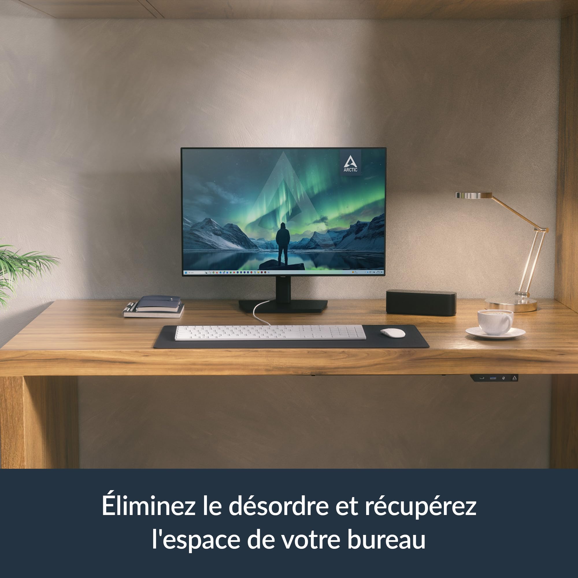 ARCTIC Senza AI 370 PC silencieux AMD Ryzen AI 9 HX 370 32 Go LPDDR5X SSD 1 To USB4 LAN 2,5G Wi-Fi 7 Win 11 Pro