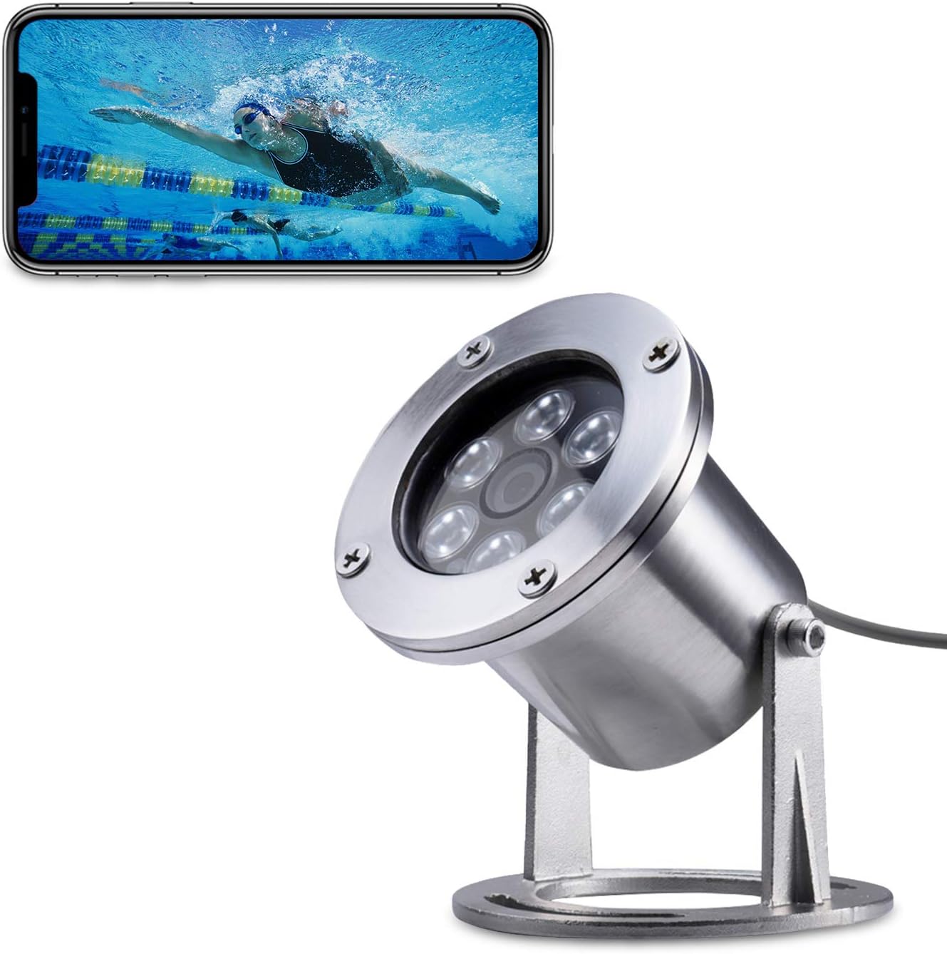 Barlus Underwater Koi Pond Camera 304 Stainless Steel IP68 1080P 2MP POE IP Camera