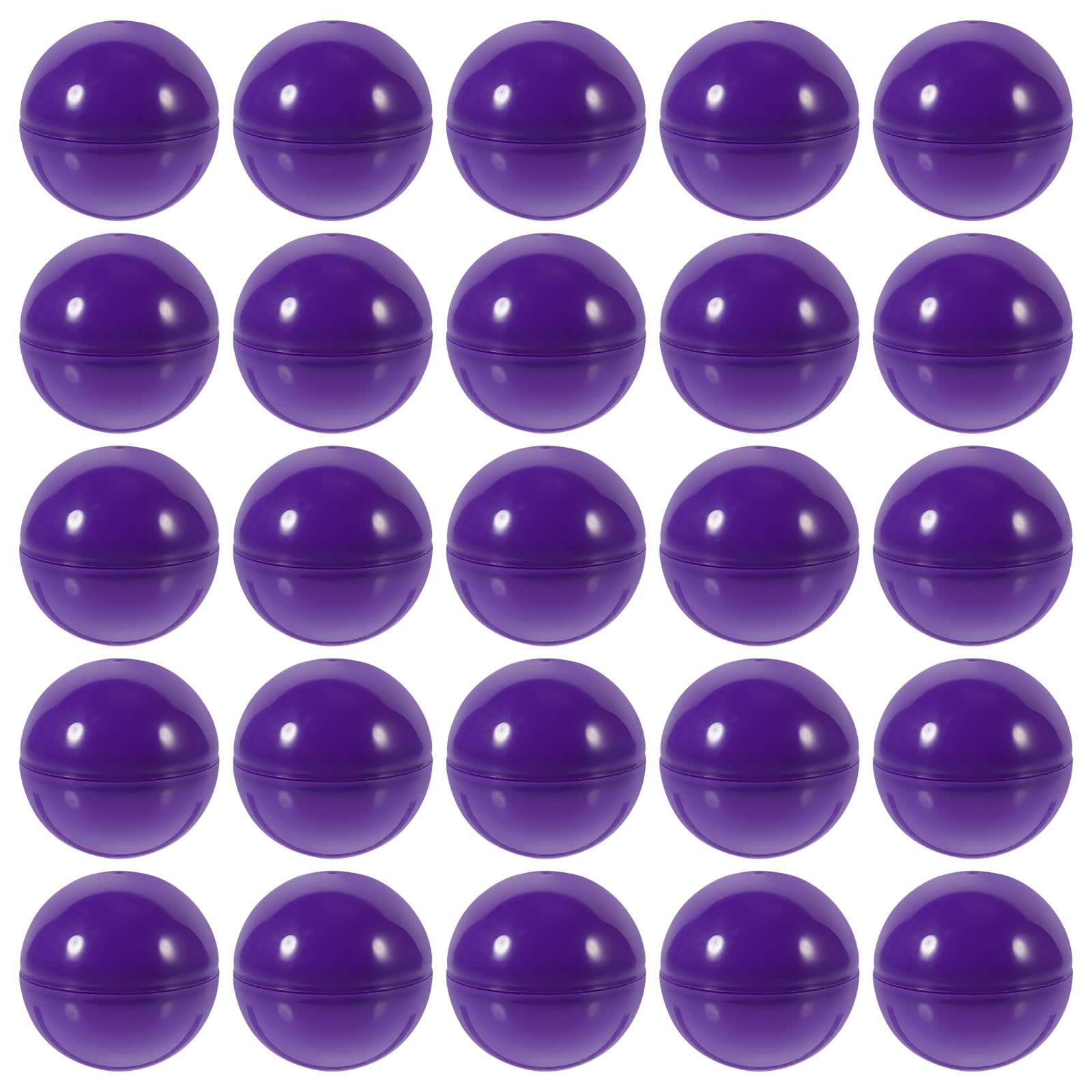 Amosfun 50 Pcs Lottery Balls Empty Plastic Bingo Balls Lottery Balls Vending Machines and Empty Round Capsules Pong Balls