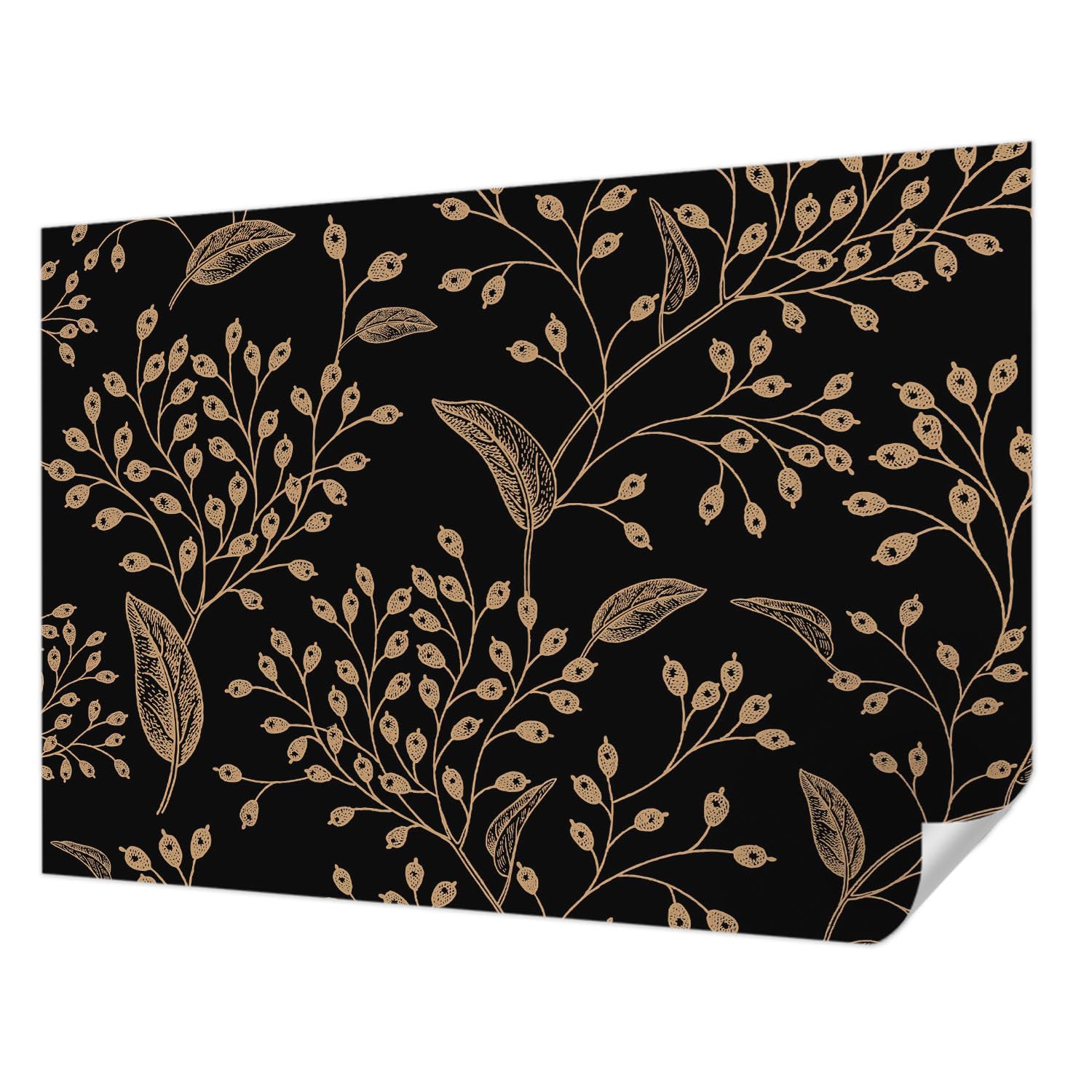 Papier Peint Adhésif Résistant aux Taches Tulup Motif Botanique