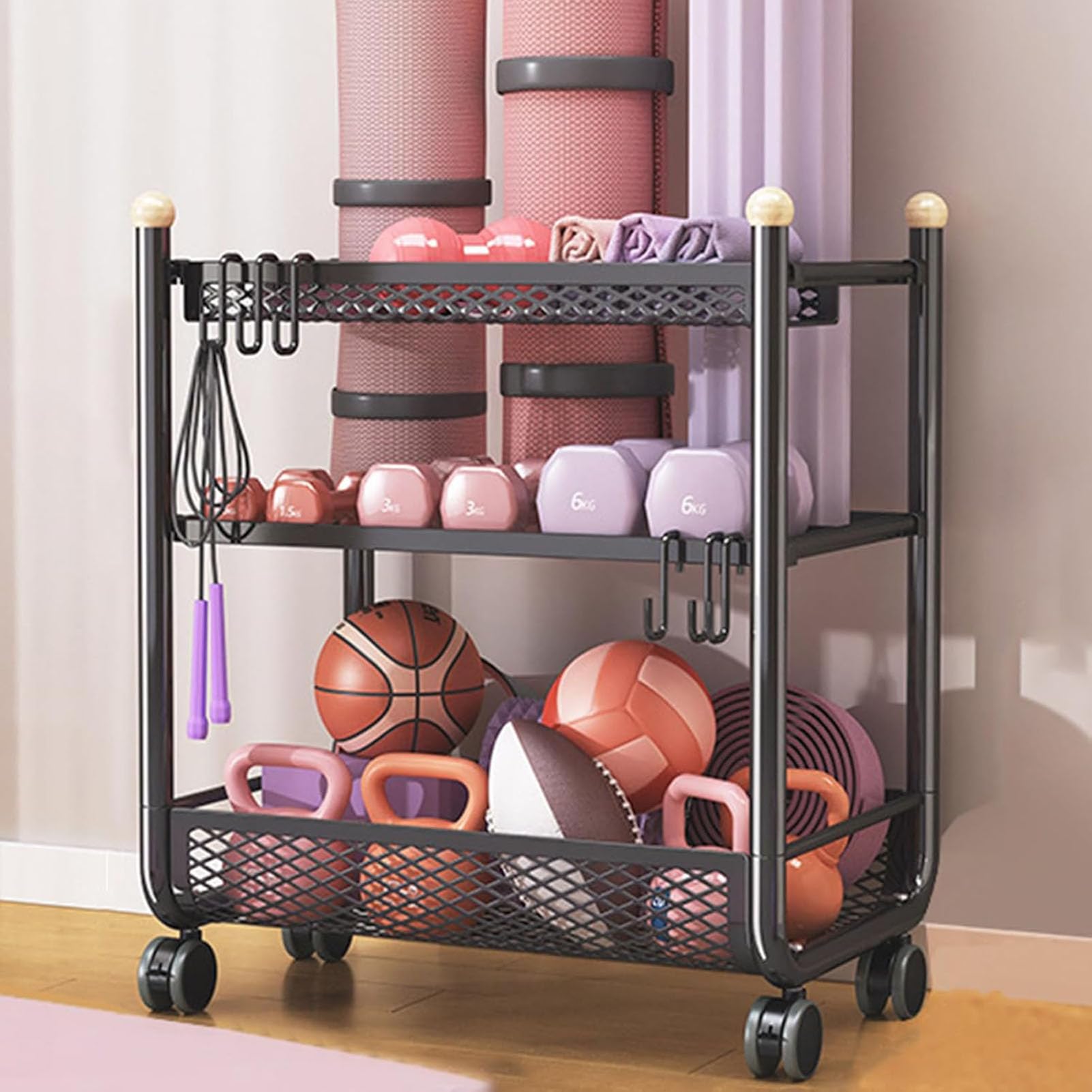 Support tapis de yoga : la solution anti-désordre pour votre home gym