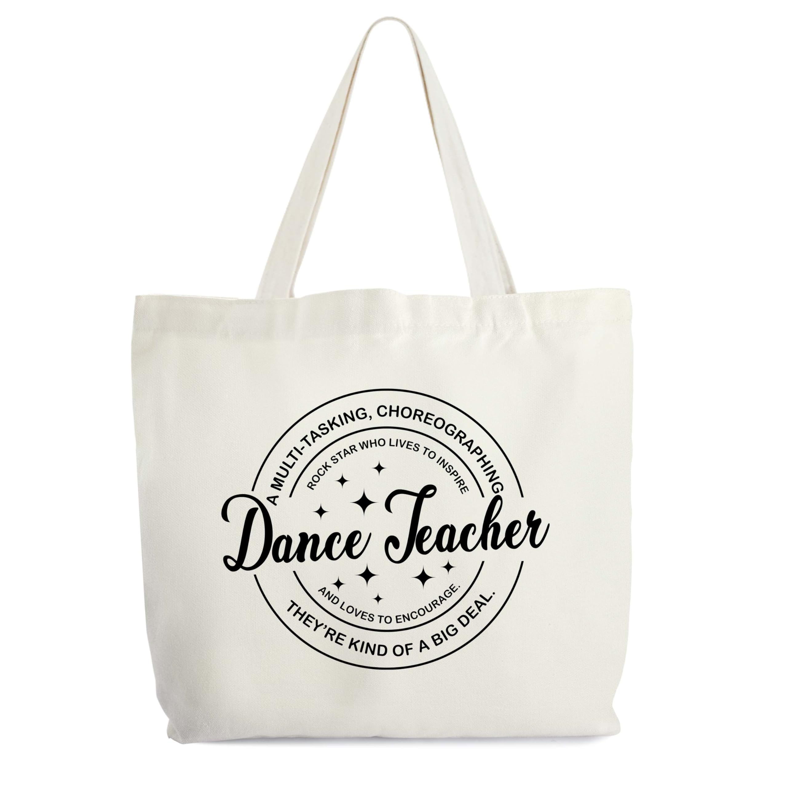 Teacher Canvas Tote Bag, Dance Teachers Definition Tote, Dance Teacher Appreciation Gift Bags, Teachers Stuff Bag, Retirement Gifts for Women, Shoulder Bags Gifts for Dance Teachers -19