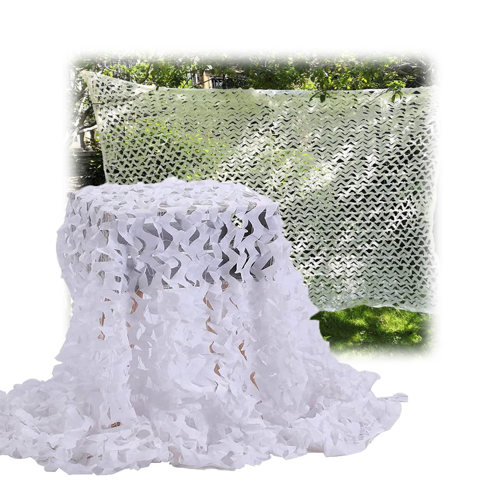 Oudini Camouflanetting, 20X20m Camo Netting Woodland Army Sunscreen For Camping Hunting Launching Blind Watching Hide Party