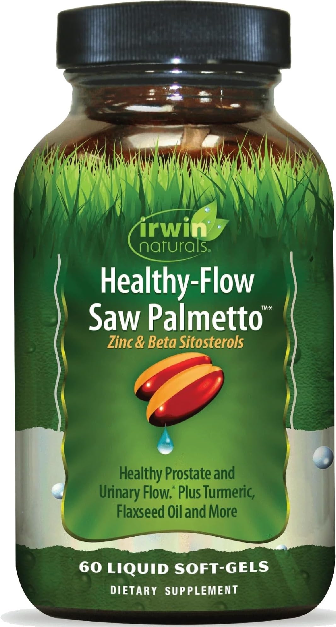 Irwin Naturals Healthy-Flow Saw Palmetto Prostate Support | 60 Softgels 60 Count (Pack of 1)