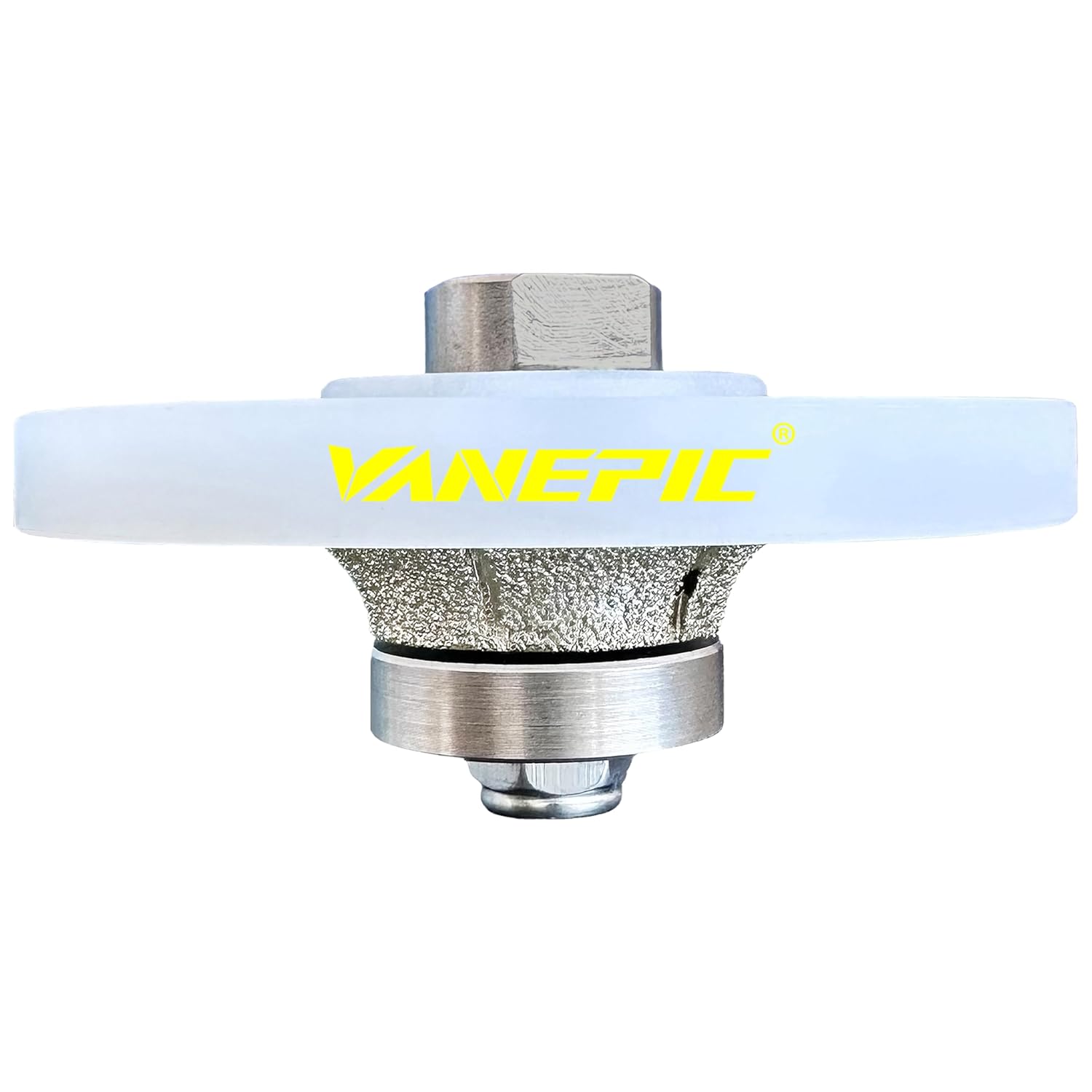 1/2 inch B13 Diamond demi bullnose Half Bullnose Profile Wheel Diamond Hand Profiler Router bit with 5/8-11 Thread for Grinder polisher Granite Marble concrete tile and Countertop Edge Shaping