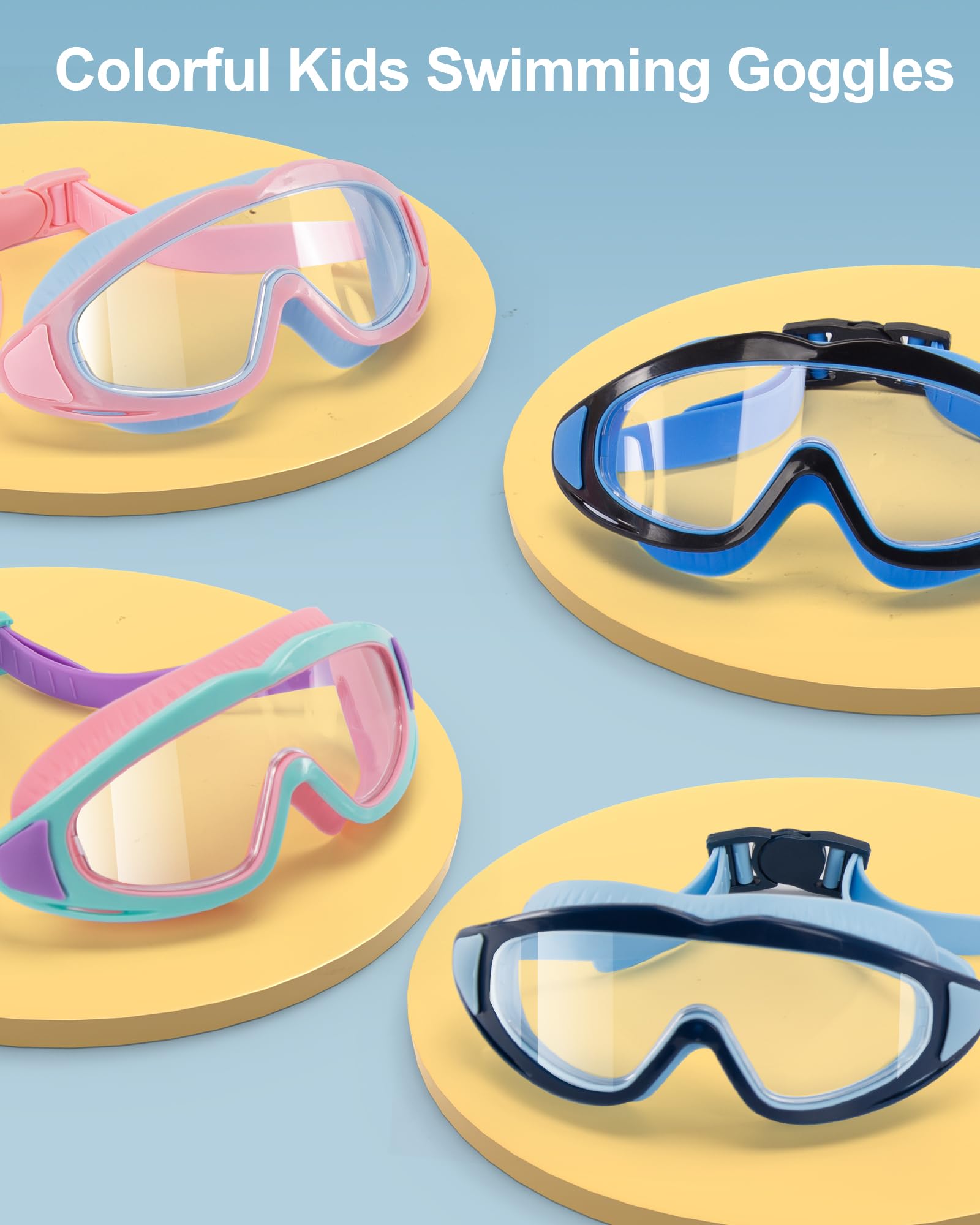 Gafas Piscina Niños Antivaho Lentes Grandes 4-12 años