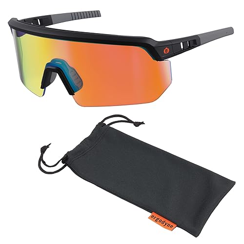 Ergodyne Skullerz AEGIR - Lentes de sol de seguridad, lentes espejados, ANSI z87.1