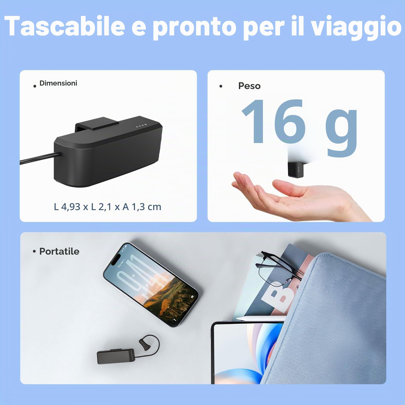 Batteria per Ray-Ban Meta Smart Glasses