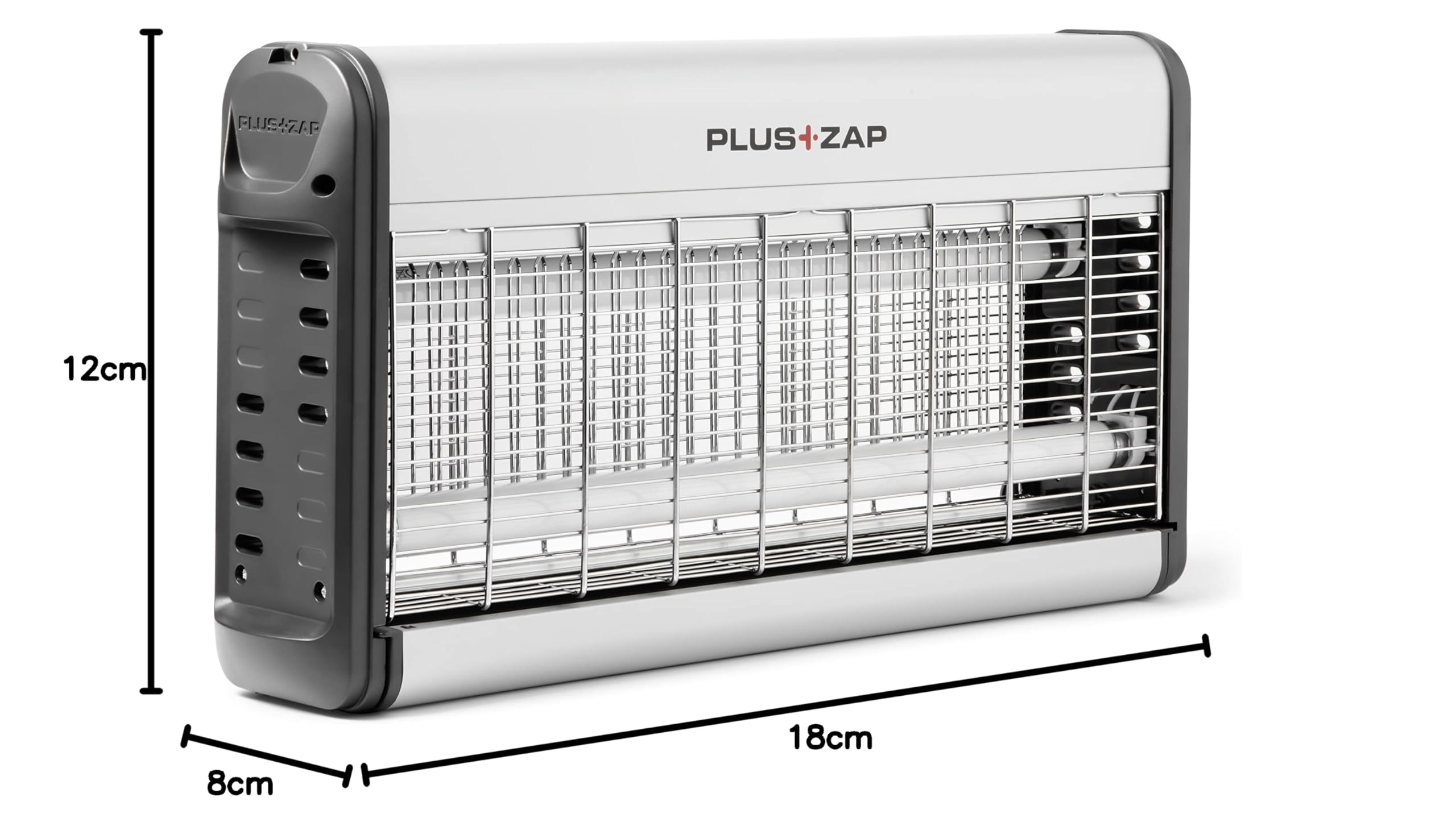 Insect-O-Cutor PlusZap Electric Fly Killer - Fast Acting Mosquito Control - Powerful Killing Grid - Pre Installed UV Lamps - Catch Tray - Zap Kill Trap - Flying Insects - 30W Aluminium - 3rd Gen