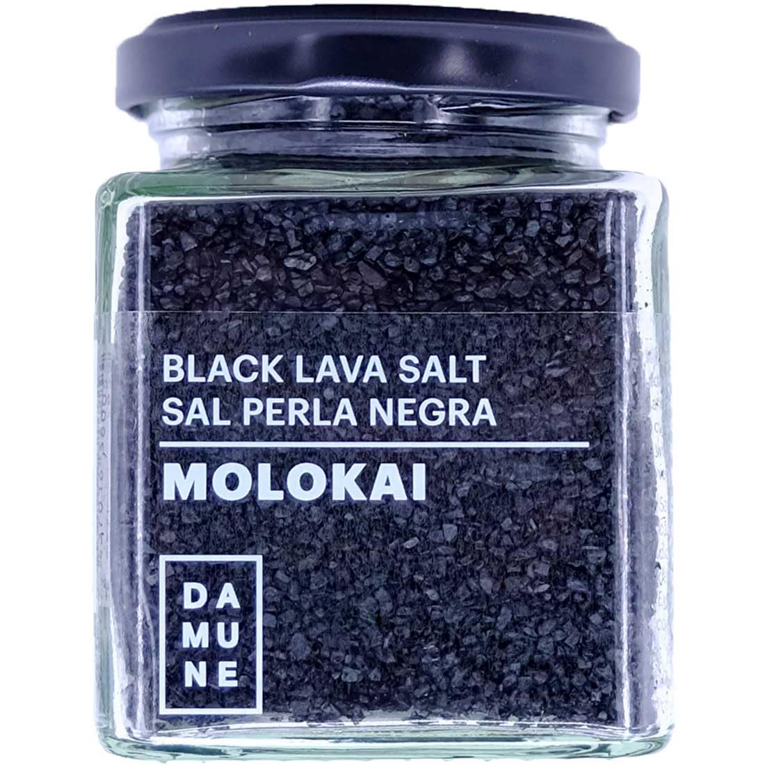 DAMUNE Sales Gourmet: Sal Negra Hawai (200g), Sal Roja Hawai (200g), Flor de Sal Delta del Ebro (150g), Sal en Escamas Chipre (100g), Sal Rosa (200g) y Sal Kala Namak (200g)