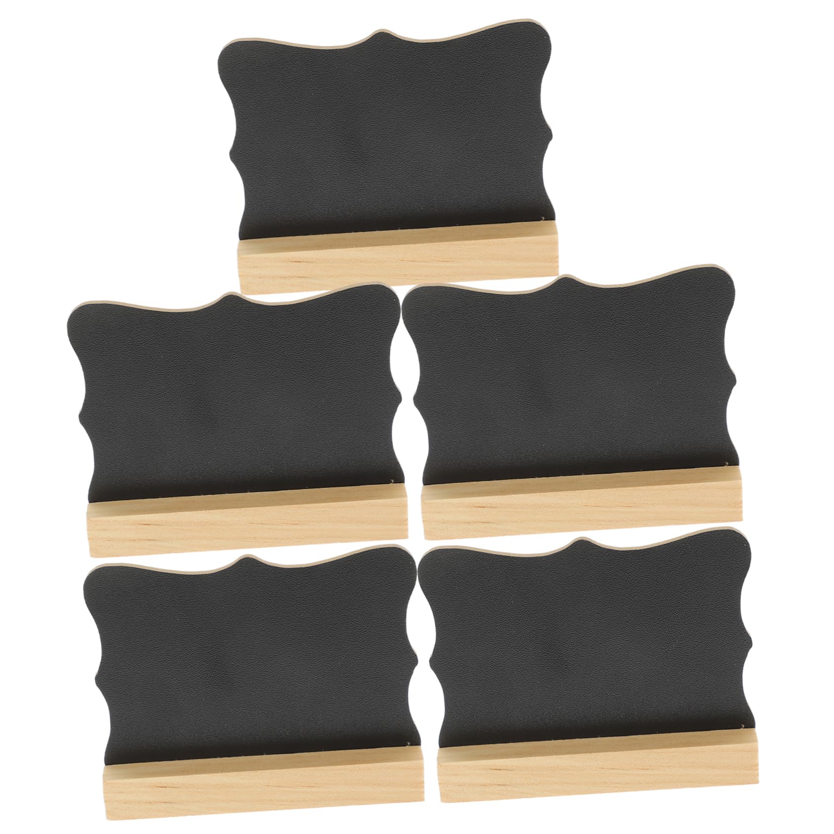 OSALADI 5 Ensembles Ornements À Tableau Noir Double Face Planche Petits Panneaux Ardoises Décoration Intérieure Craie Signes De Tableau De Table Petits Tableaux Noirs En Bois 5 Pièces * 5