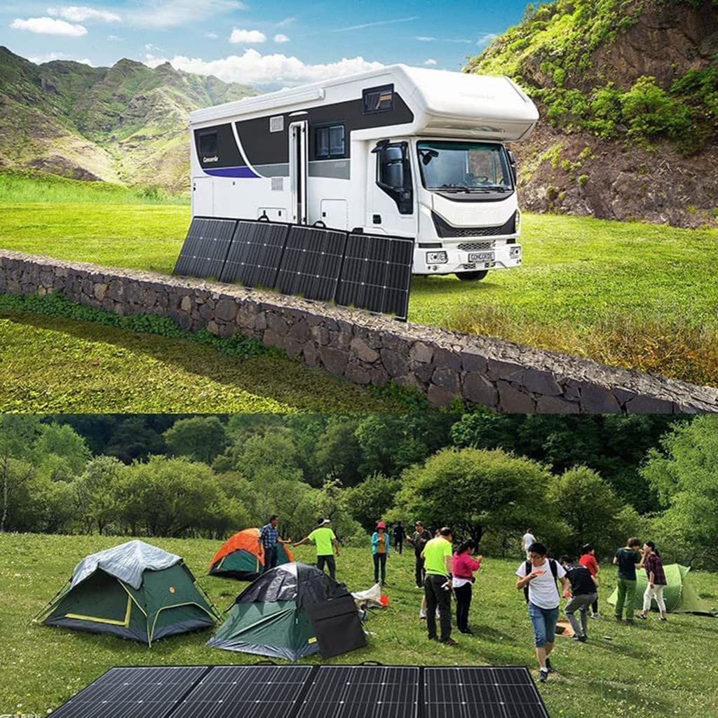 Kit Pannello Solare Flessibile Da 50 W Con Controller Solare 20A-60A Dual USB Generazione Di Energia Completa Smartphone Batteria Per Auto Da Campeggio 40A