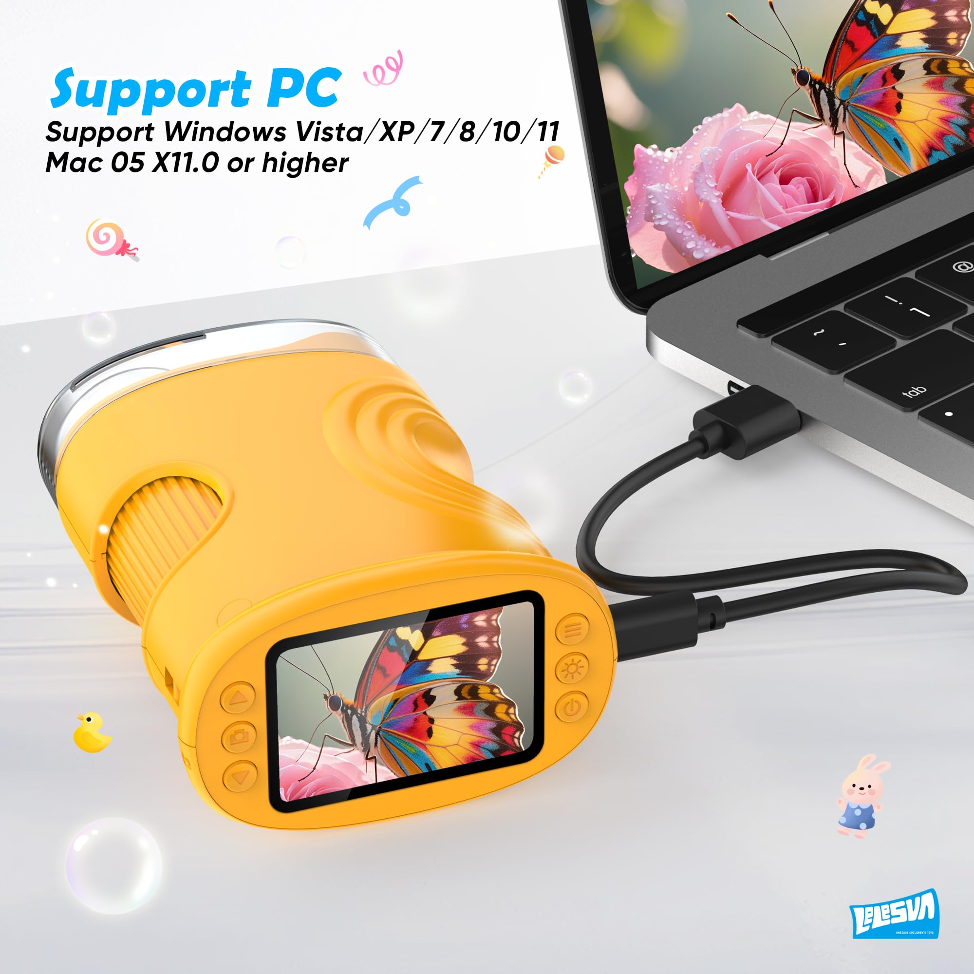 Microscopi per bambini 4K, microscopio portatile mini tascabile 1000X, giocattoli educativi scientifici, regali per bambini dai 4 ai 6 anni, dagli 8 ai 12 anni, studenti, ragazzi e ragazze