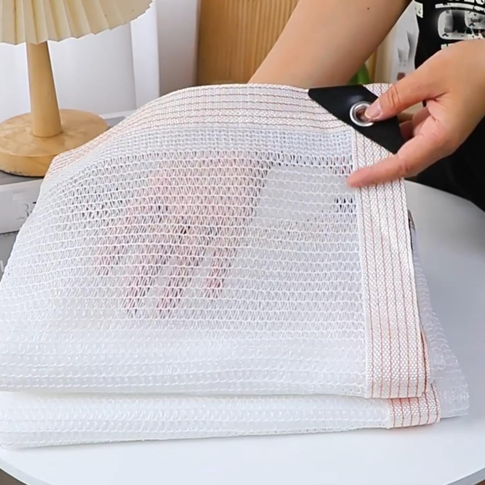 Filet d'ombrage HDPE Blanc 55% ombrage Respirant résistant Toile Filet D'isolation Thermique en Tissu D'ombrage pour Plantes Potager Fleurs pépinière