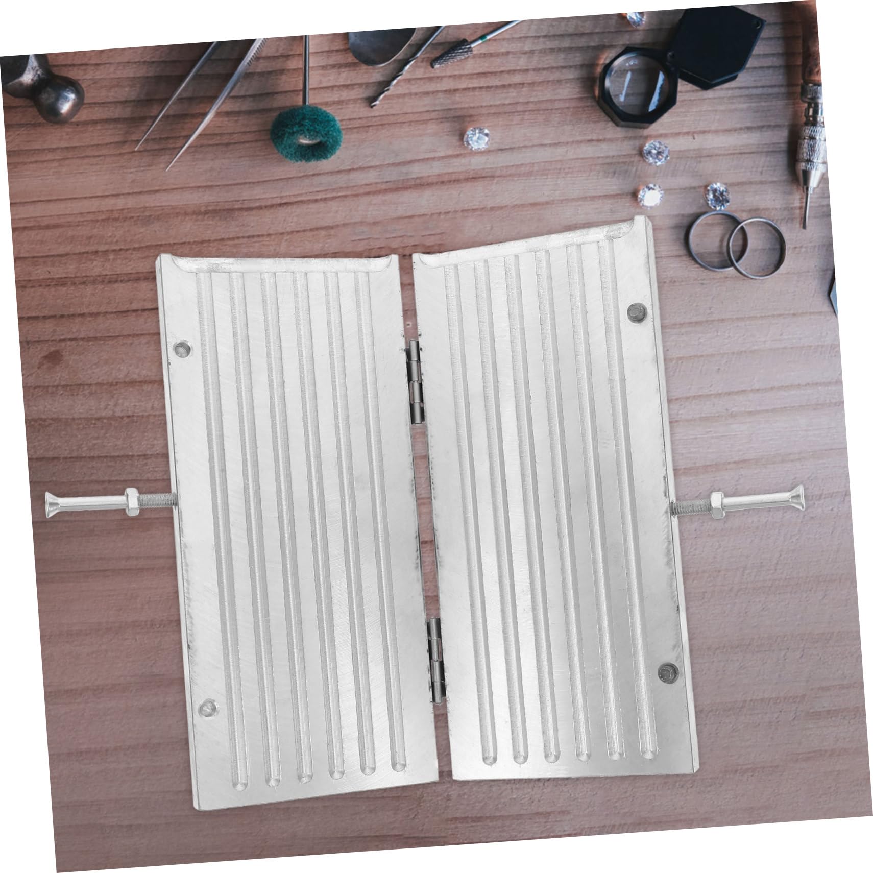 Zerodeko Stampo per Fusione di Cera con Manico per Gioielli Strumento Professionale Portatile e Riutilizzabile per Modellazione Scultura e Progetti Fai da Te