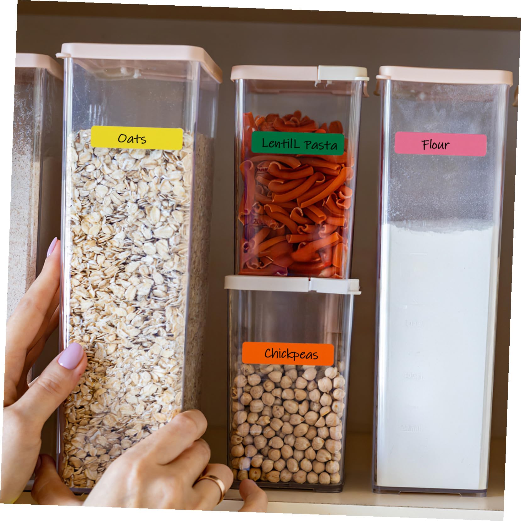 30 fogli Etichette Adesive Colorate per Scaffali e Bidoni Facili da Scrivere Adesive Resistenti per Organizzazione Casa Ufficio e Scuola Etichette per Barattoli e Raccoglitori