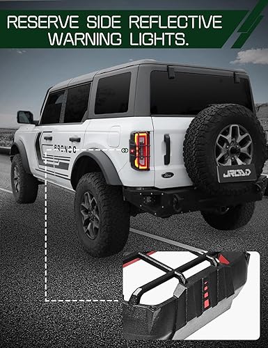 Miniatura 3 de JROAD Bronco - Protectores de luz trasera compatible con Ford Bronco 2021 2022 2023 accesorios exteriores (no compatible con Bronco Sport)